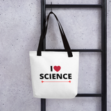 I Heart Science Tote Bag - White