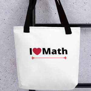 I Heart Math Tote Bag - White
