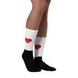 Science in Heart Socks-White