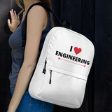 I Heart Engineering Backpack - White