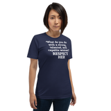Strong Woman Respect Dark T-Shirts