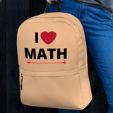 I Heart Math Backpack - Tan