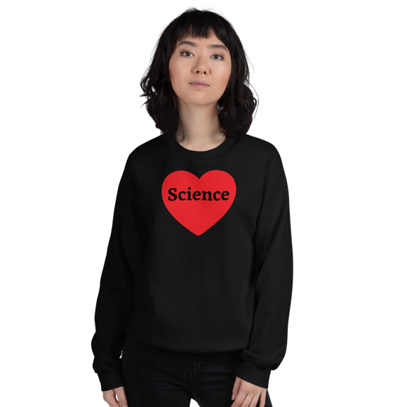 Science in Heart Dark Sweatshirts