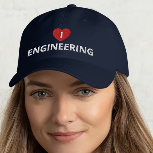 I in Heart Engineering Hats - Dark