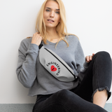 I in Heart Curved Engineering Fanny Pack - Grey