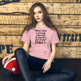 Strong Girl Study STEM w/ Molecule Light T-Shirts