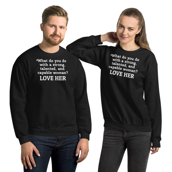 Strong Woman Love Dark Sweatshirts