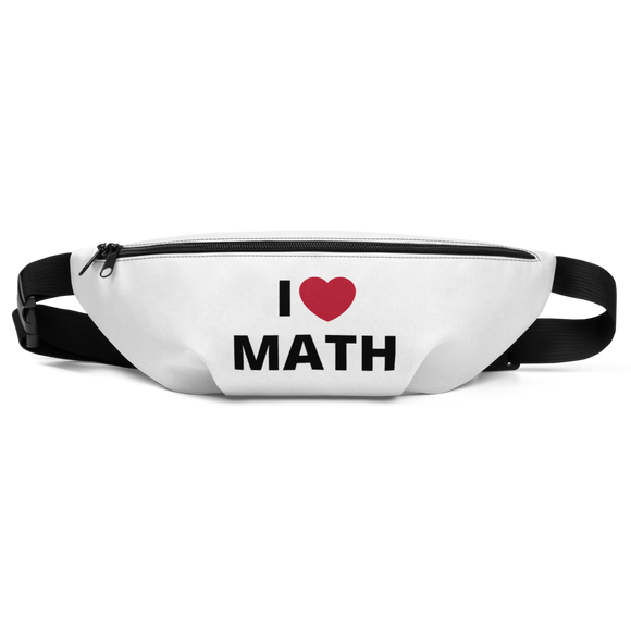 I Heart Math Fanny Pack - White