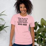 Strong Woman Hug Light T-Shirts