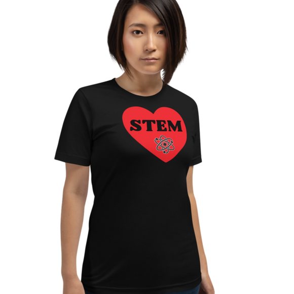 STEM in Heart w/ Molecule Dark T-Shirts