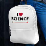 I Heart Science Backpack - White