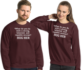 Strong Woman Hug Dark Sweatshirts