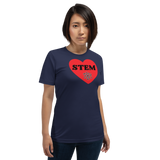 STEM in Heart w/ Molecule Dark T-Shirts