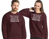 Strong Woman Marry Dark Sweatshirts