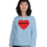 Engineering in Heart Sweatshirts - Light