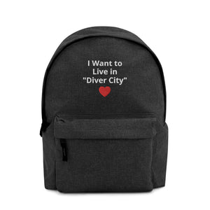 Live in "Diver City" Backpack - Dark