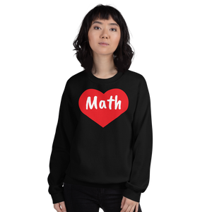 Math in Heart Sweatshirts - Dark