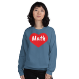 Math in Heart Sweatshirts - Dark