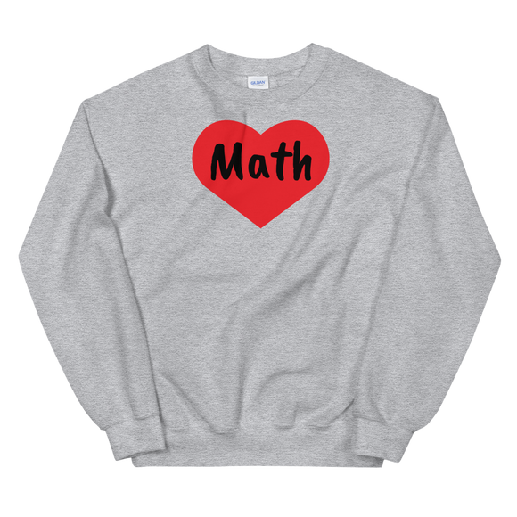 Math in Heart Sweatshirts - Light