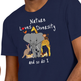 Nature Loves Diversity Dark T-Shirts