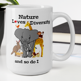 Nature Loves Diversity Mug